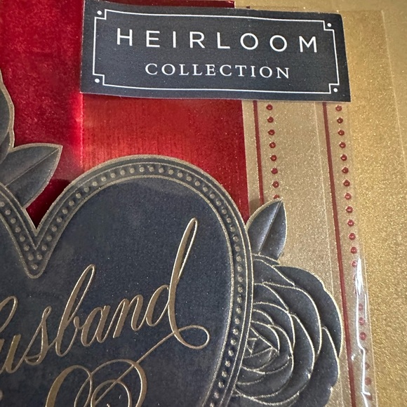 🧡10/$10 Red and Gold greeting cards with Heart Design - Picture 3 of 6